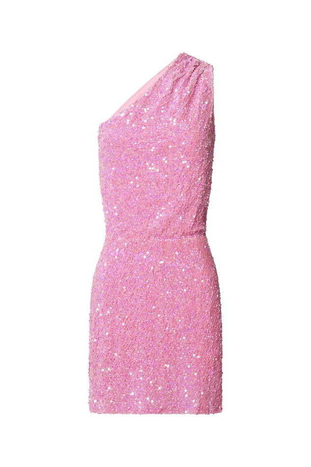 Lucy Mini Dress 8211 One Shoulder Sequin Mini Dress In Pink Women Showpo Dresses