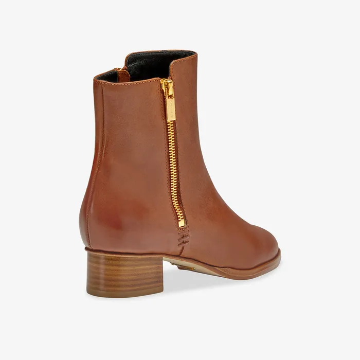 M M LaFleur Shoes Women The Sarah Flint Perfect Zip Bootie 30 Saddle Vachetta