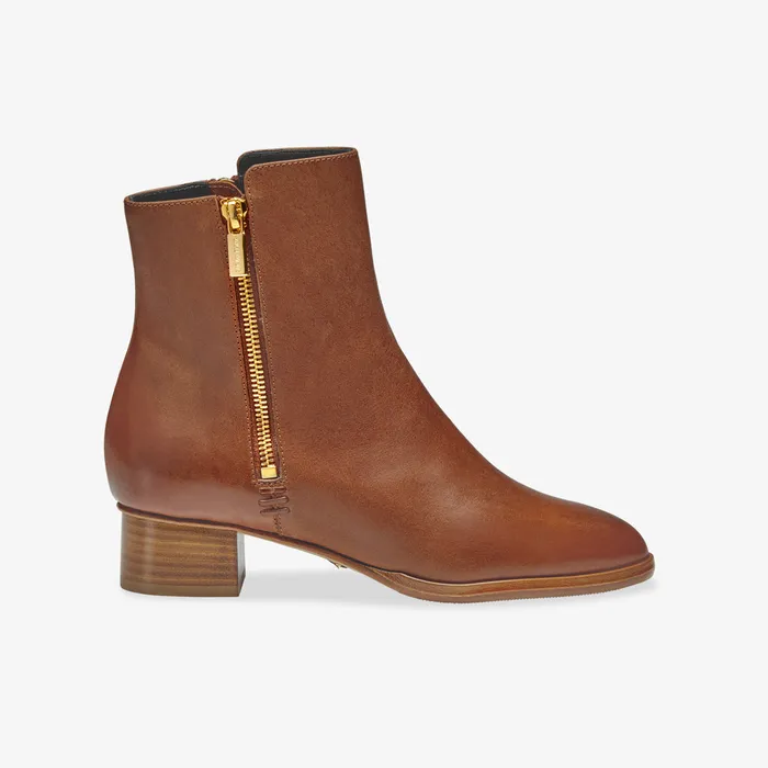 M M LaFleur Shoes Women The Sarah Flint Perfect Zip Bootie 30 Saddle Vachetta