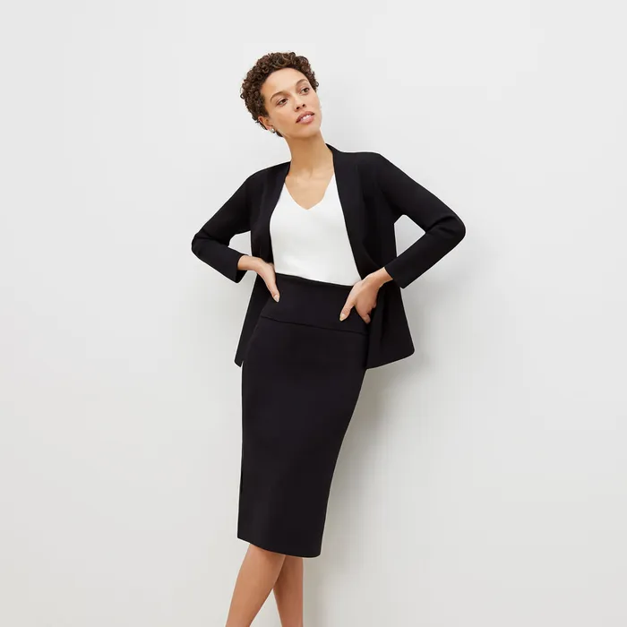 M M LaFleur Skirts Women The Harlem Skirt 8211 Jardigan Knit Black