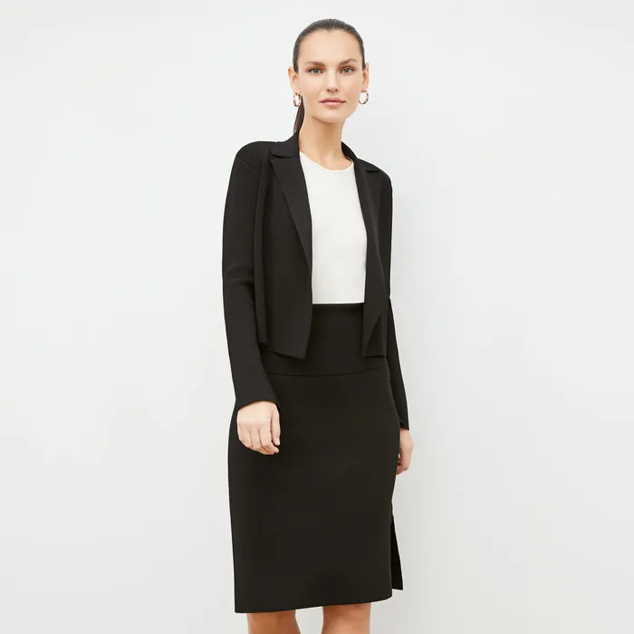 M M LaFleur Skirts Women The Harlem Skirt 8211 Jardigan Knit Black