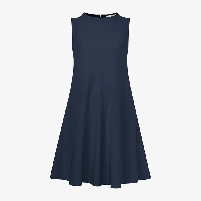 M M LaFleur The Malala Dress 8211 Recycled WonderTex Dark Navy Women Dresses