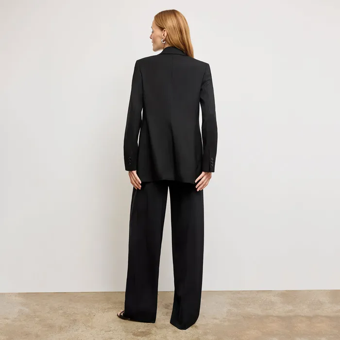M M LaFleur The Moreland Travel Blazer 8211 OrigamiTech Black Women Suiting