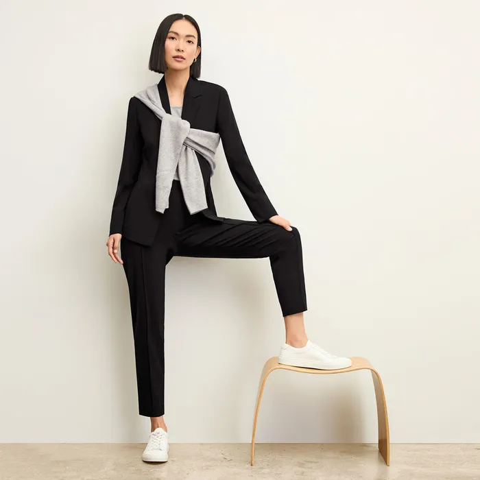 M M LaFleur The Moreland Travel Blazer 8211 OrigamiTech Black Women Suiting