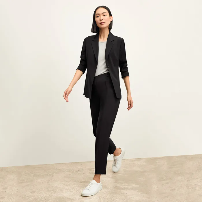 M M LaFleur The Moreland Travel Blazer 8211 OrigamiTech Black Women Suiting