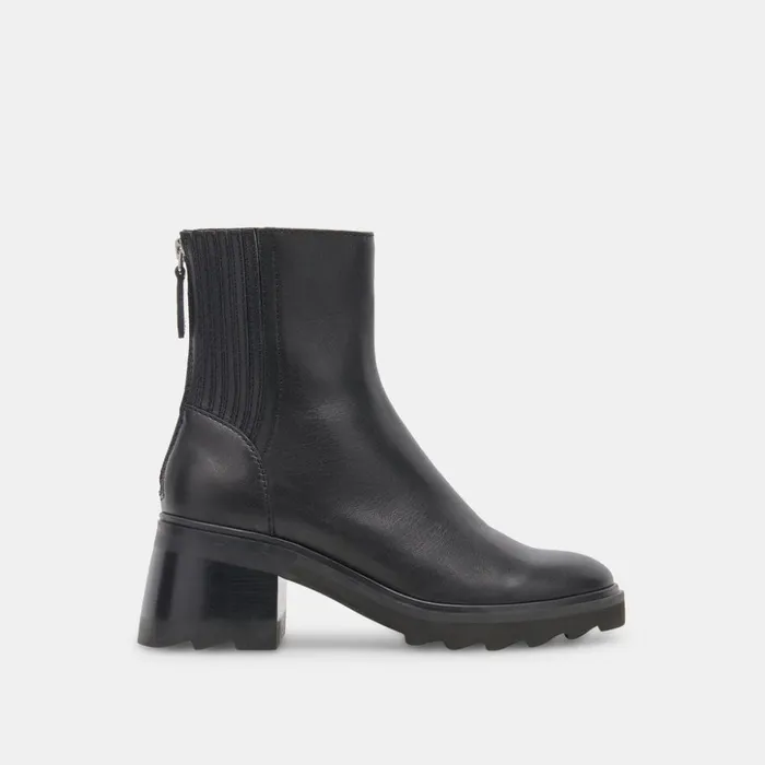 Martey H2O Boots Black Leather Women Dolce Vita Boots and Booties