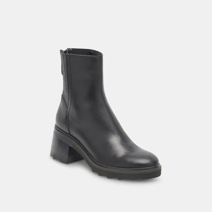 Martey H2O Boots Black Leather Women Dolce Vita Boots and Booties