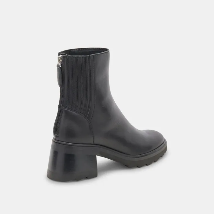 Martey H2O Boots Black Leather Women Dolce Vita Boots and Booties