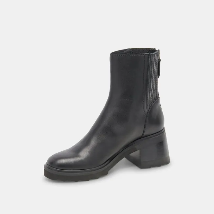 Martey H2O Boots Black Leather Women Dolce Vita Boots and Booties
