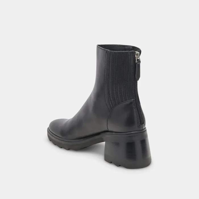 Martey H2O Boots Black Leather Women Dolce Vita Boots and Booties