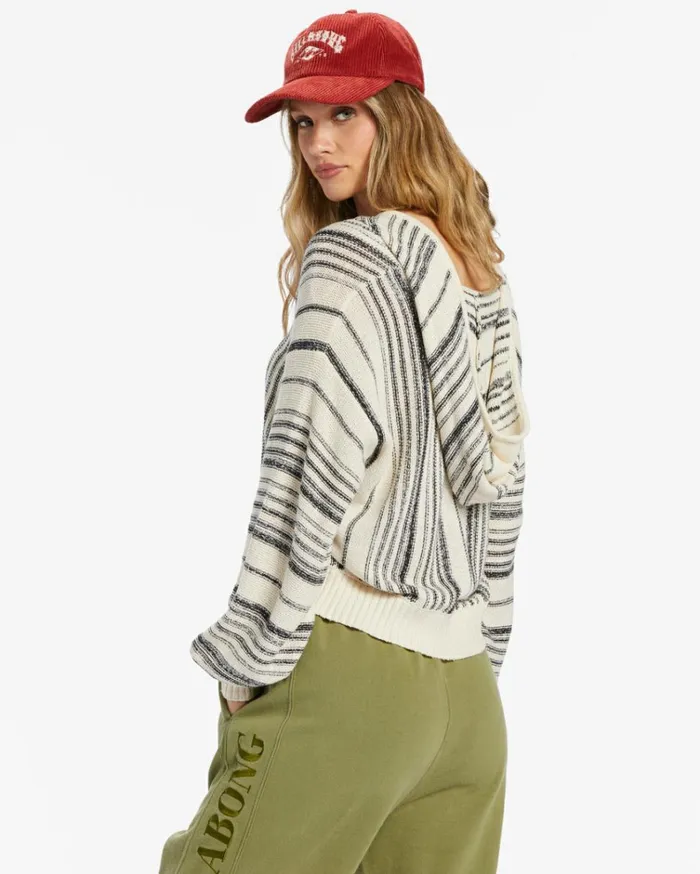 Mas Amor 2 VNeck Sweater Black Sands Women Billabong Sweaters