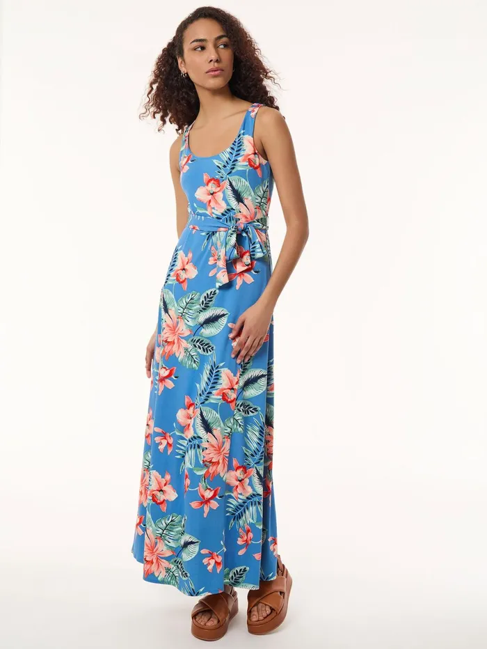 Maxi Tank Dress Printed Moss Crepe Women Jones New York Sale