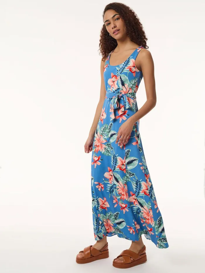 Maxi Tank Dress Printed Moss Crepe Women Jones New York Sale Maxi Tank Dress Printed Moss Crepe Women Jones New York Sale