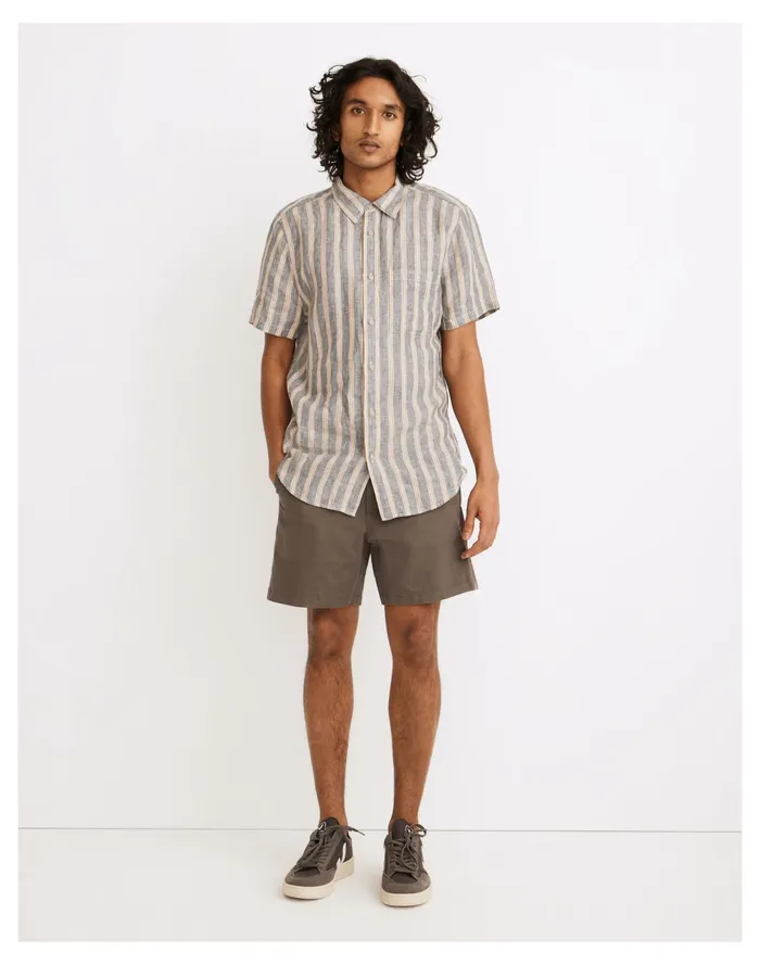 Men 6 12034 Cotton Hemp Climbing Cargo Shorts Coastal Granite Madewell Shorts