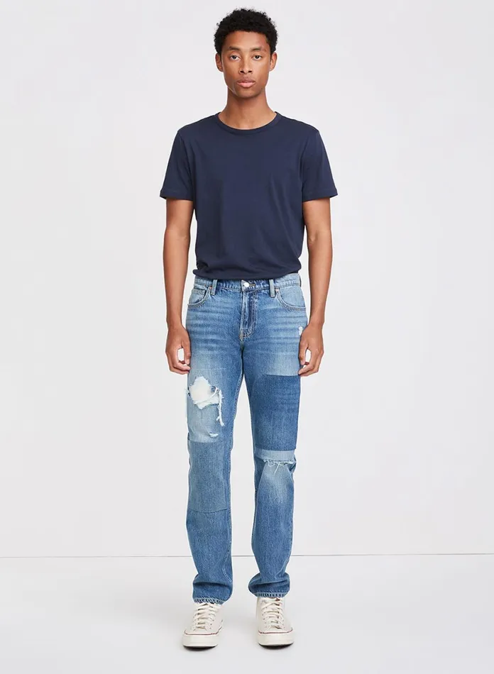 Men 7 For All Mankind Denim The Straight With Reinforced Back Pocket In Eagle Rock