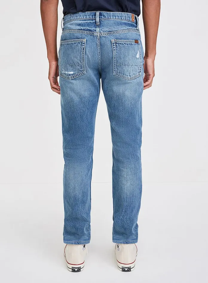 Men 7 For All Mankind Denim The Straight With Reinforced Back Pocket In Eagle Rock