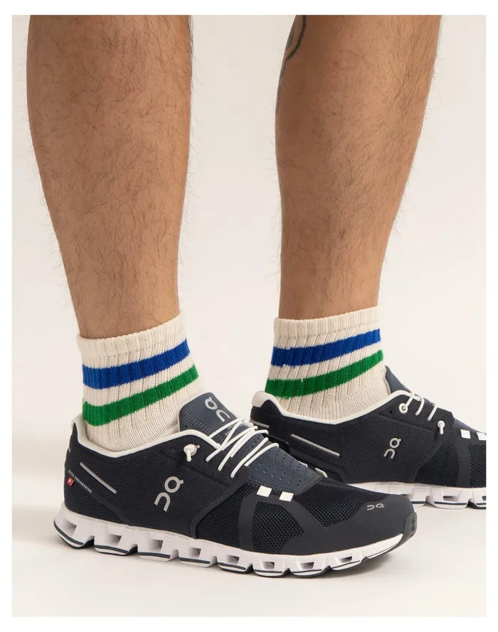 Men American Trench Retro Stripe Quarter Crew 3 Pack White Multi Madewell Socks Men American Trench Retro Stripe Quarter Crew 3 Pack White Multi Madewell Socks