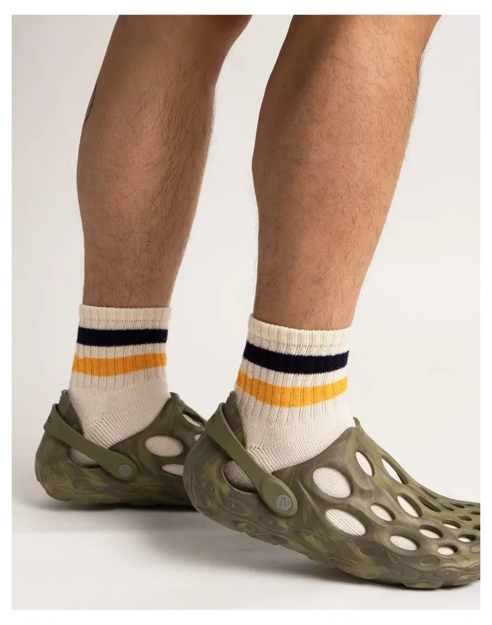 Men American Trench Retro Stripe Quarter Crew 3 Pack White Multi Madewell Socks Men American Trench Retro Stripe Quarter Crew 3 Pack White Multi Madewell Socks