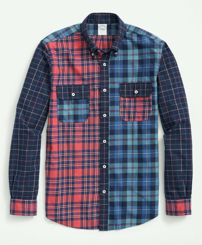 Men Archival Brushed Twill Fun Tartan Shirt Multi Brooks Brothers Sport Shirts