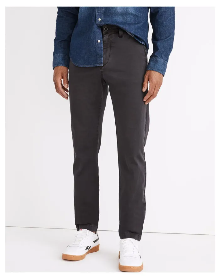 Men Athletic Slim Chino Pants Black Coal Madewell Pants Men Athletic Slim Chino Pants Black Coal Madewell Pants