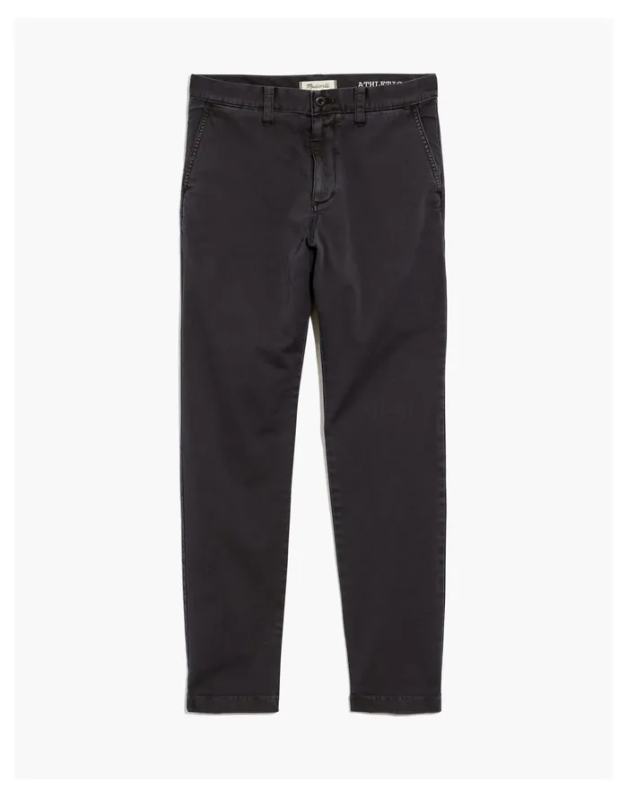 Men Athletic Slim Chino Pants Black Coal Madewell Pants Men Athletic Slim Chino Pants Black Coal Madewell Pants