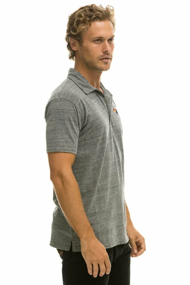 Men AVIATOR NATION POLO 8211 HEATHER GREY Aviator Nation Tees Men AVIATOR NATION POLO 8211 HEATHER GREY Aviator Nation Tees
