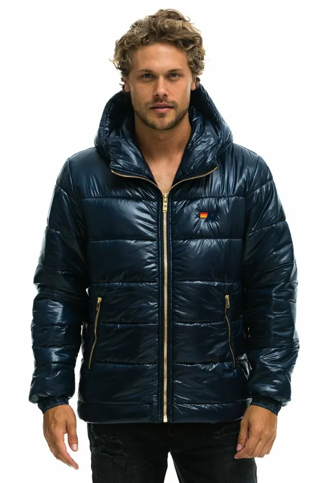 Men BOLT LUXE TREKKER JACKET 8211 GLOSSY NAVY Aviator Nation Outerwear