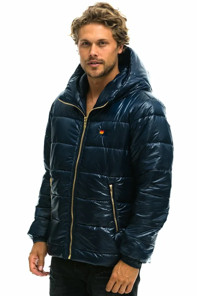 Men BOLT LUXE TREKKER JACKET 8211 GLOSSY NAVY Aviator Nation Outerwear Men BOLT LUXE TREKKER JACKET 8211 GLOSSY NAVY Aviator Nation Outerwear
