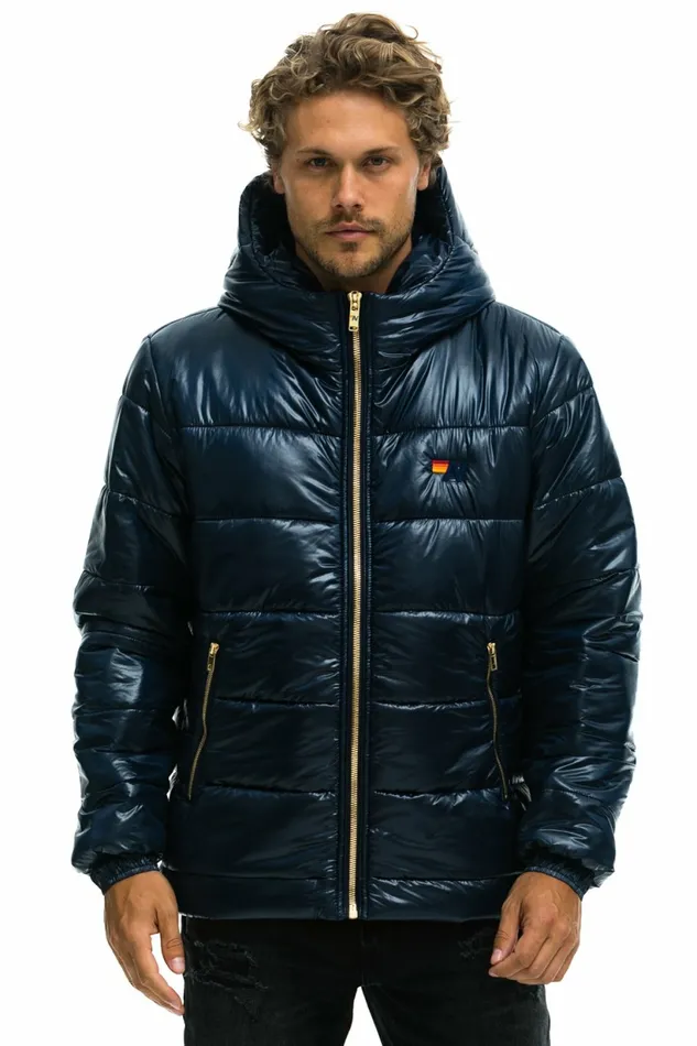 Men BOLT LUXE TREKKER JACKET 8211 GLOSSY NAVY Aviator Nation Outerwear Men BOLT LUXE TREKKER JACKET 8211 GLOSSY NAVY Aviator Nation Outerwear