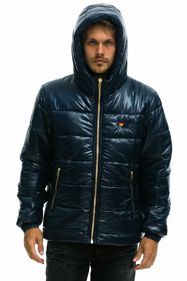 Men BOLT LUXE TREKKER JACKET 8211 GLOSSY NAVY Aviator Nation Outerwear Men BOLT LUXE TREKKER JACKET 8211 GLOSSY NAVY Aviator Nation Outerwear