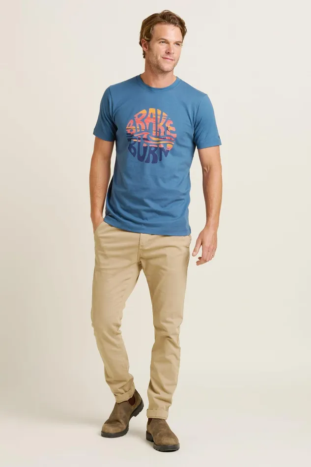 Men Brakeburn TShirts Blue Paddleboard Tee