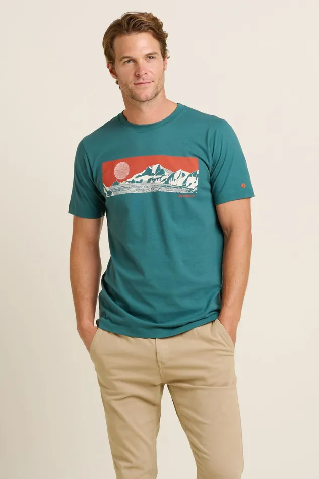 Men Brakeburn TShirts Green Outdoors Tee