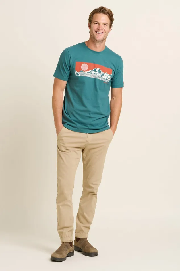 Men Brakeburn TShirts Green Outdoors Tee