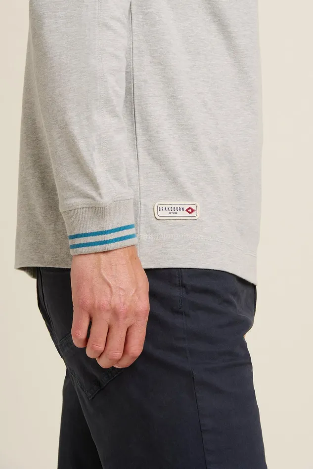 Men Brakeburn TShirts Grey Henley