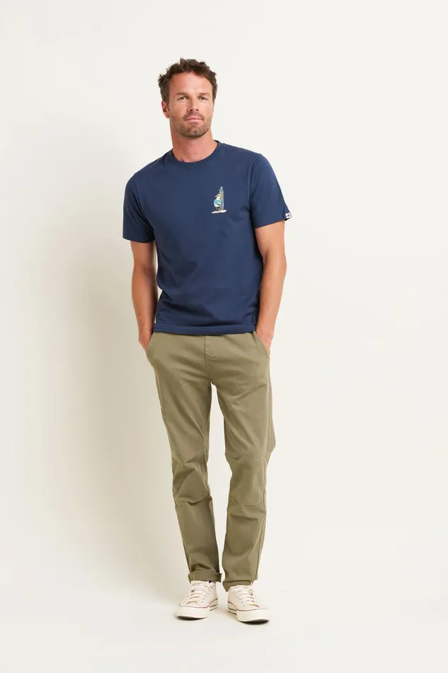 Men Brakeburn TShirts Navy Seagull Graphic Tshirt