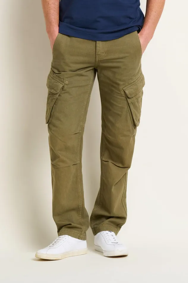 Men Brakeburn Trousers And Shorts Khaki Cargos