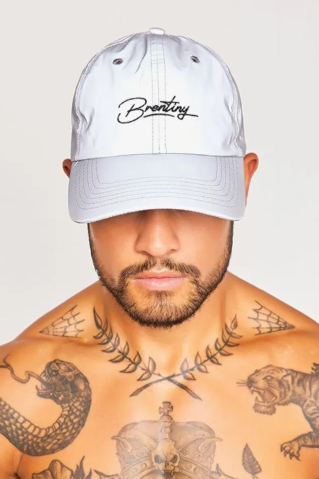 Men Brentiny Gray Reflective Cap Brentiny Paris Caps And Bobs