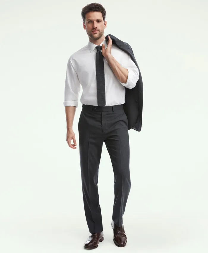 Men Brooks Brothers Explorer Collection Regent Fit Suit Pants Medium Grey Brooks Brothers Suits