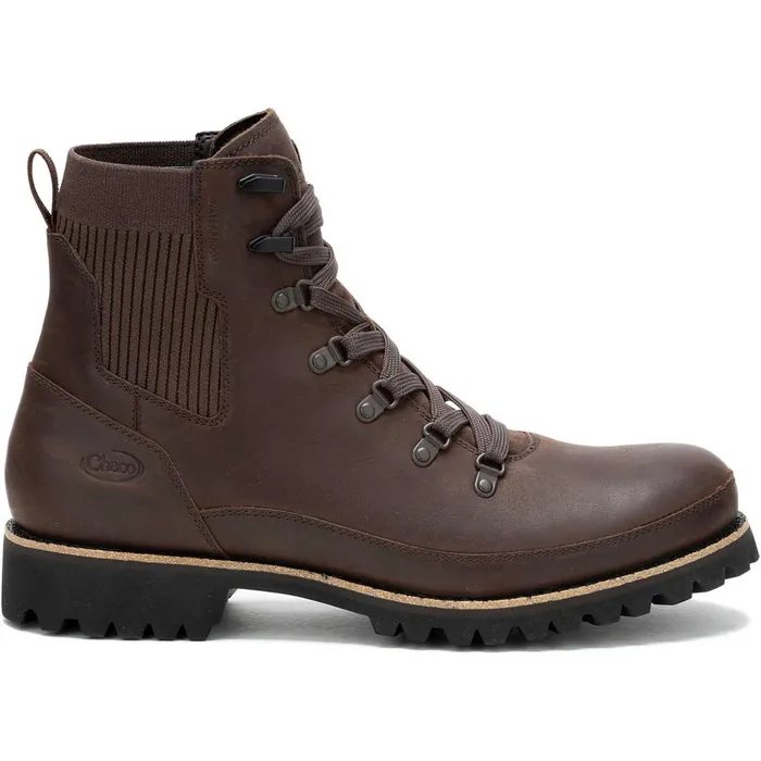 Men Chaco Boots Fields Lace Waterproof Boot Dark Brown
