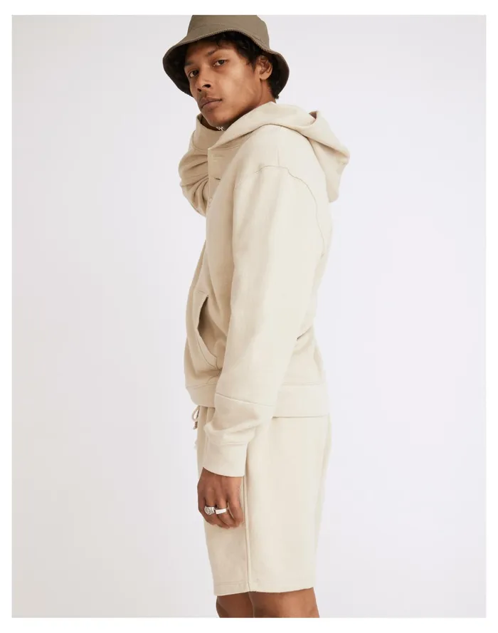 Men Cotton Hemp Terry Henley Hoodie Sweatshirt Sunfaded Sage Madewell Sweatshirts and Sweatpants Men Cotton Hemp Terry Henley Hoodie Sweatshirt Sunfaded Sage Madewell Sweatshirts and Sweatpants