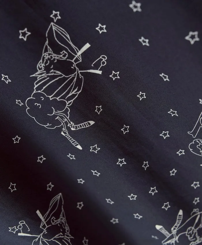 Men Cotton Poplin Henry Print Lounge Pants Navy Brooks Brothers Pajamas and Robes