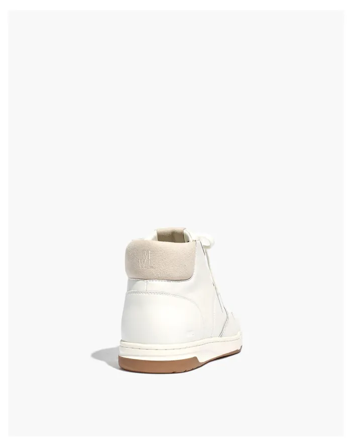 Men Court High Top Sneakers In Antique White And Multi Ivory Multi Madewell Sneakers Men Court High Top Sneakers In Antique White And Multi Ivory Multi Madewell Sneakers