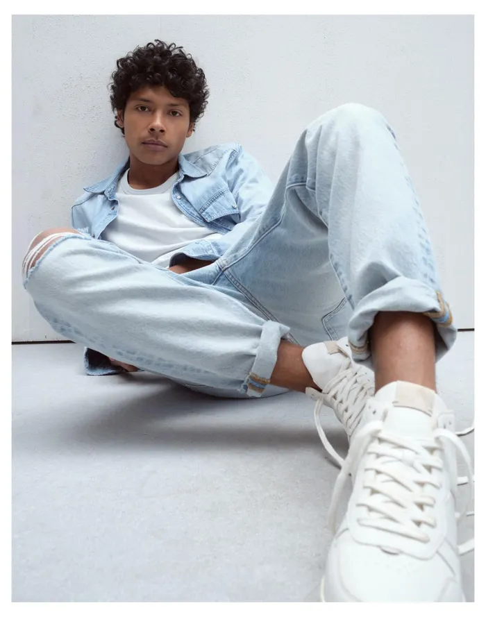 Men Court High Top Sneakers In Antique White And Multi Ivory Multi Madewell Sneakers Men Court High Top Sneakers In Antique White And Multi Ivory Multi Madewell Sneakers