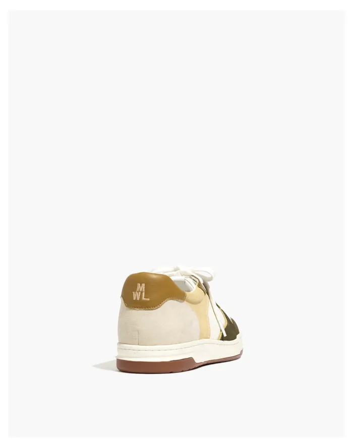 Men Court Sneakers In Colorblock Leather And Nubuck Desert Olive Madewell Sneakers Men Court Sneakers In Colorblock Leather And Nubuck Desert Olive Madewell Sneakers
