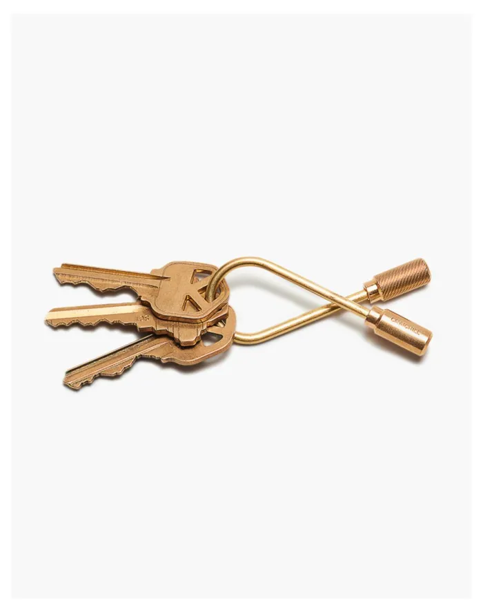 Men Craighill Closed Helix Brass Keyring Gold Madewell Wallets and Accessories