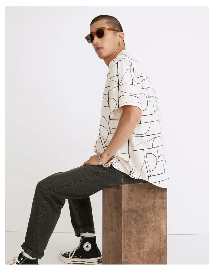 Men Crinkle Cotton Easy Short Sleeve Shirt Vintage Linen Madewell Shirts Men Crinkle Cotton Easy Short Sleeve Shirt Vintage Linen Madewell Shirts