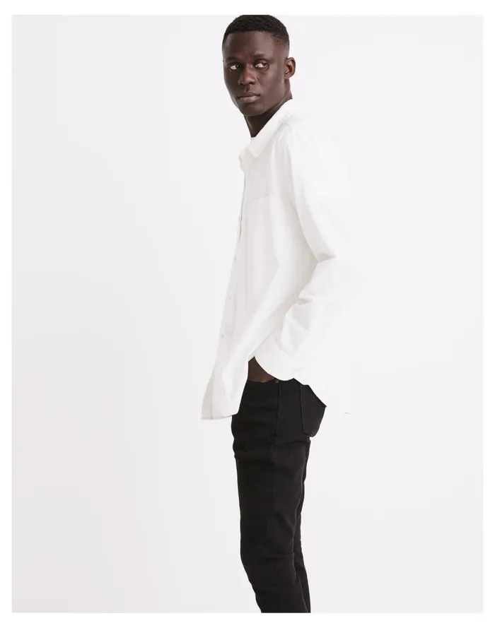 Men Crinkle Cotton Perfect Long Sleeve Shirt Lighthouse Madewell Shirts Men Crinkle Cotton Perfect Long Sleeve Shirt Lighthouse Madewell Shirts