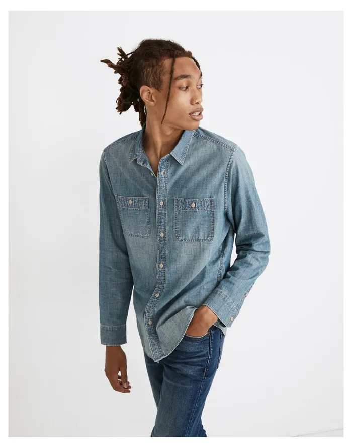 Men Denim Perfect Shirt In Winterdale Wash Winterdale Wash Madewell Shirts Men Denim Perfect Shirt In Winterdale Wash Winterdale Wash Madewell Shirts