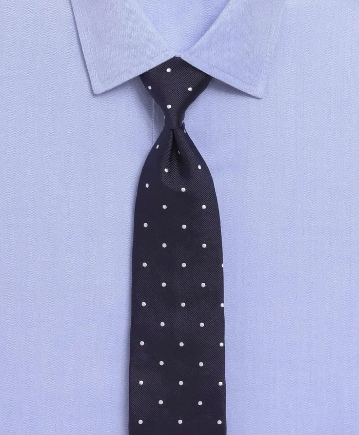 Men Dot Rep Tie Navy Brooks Brothers Ties and Pocket Squares
