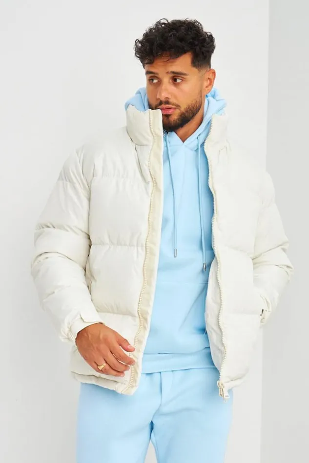 Men Doudoune Matelasse Blanc Cass White Brentiny Paris Parkas And Down Jackets Men Doudoune Matelasse Blanc Cass White Brentiny Paris Parkas And Down Jackets